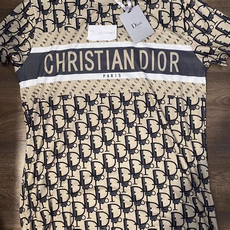 christian dior t shirt yellow